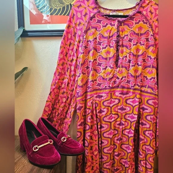 *host pick *Nwt Aus 16 usa 14/16 nine lives bazaar nlb oracle mini dress groovy - Picture 6 of 9